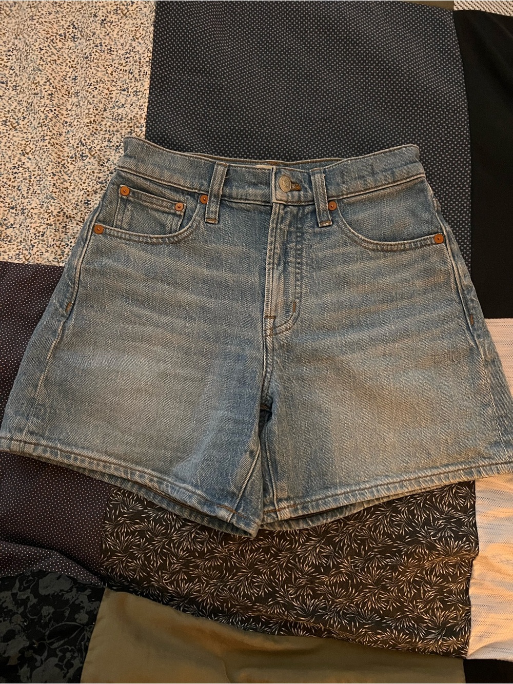 Madewell The Perfect Mid-Length Denim Shorts